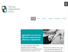 Tablet Screenshot of familyseparationclinic.com